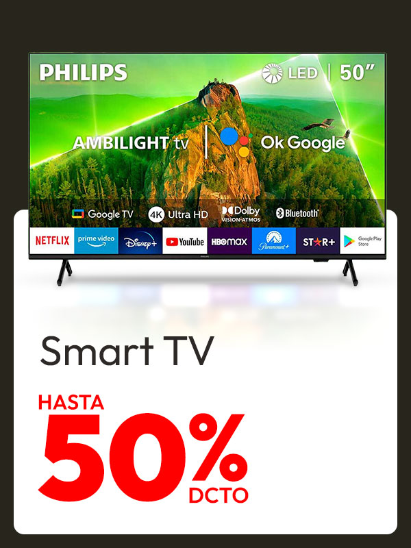 Smart TV Hasta 50% dcto