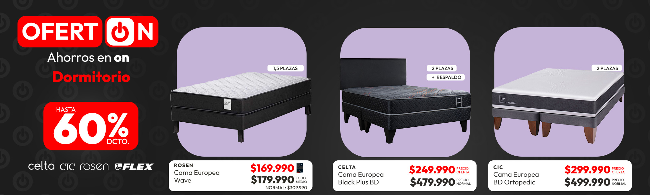 Dormitorio hasta 60% dcto