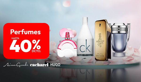 Perfumes hasta 40% dcto 