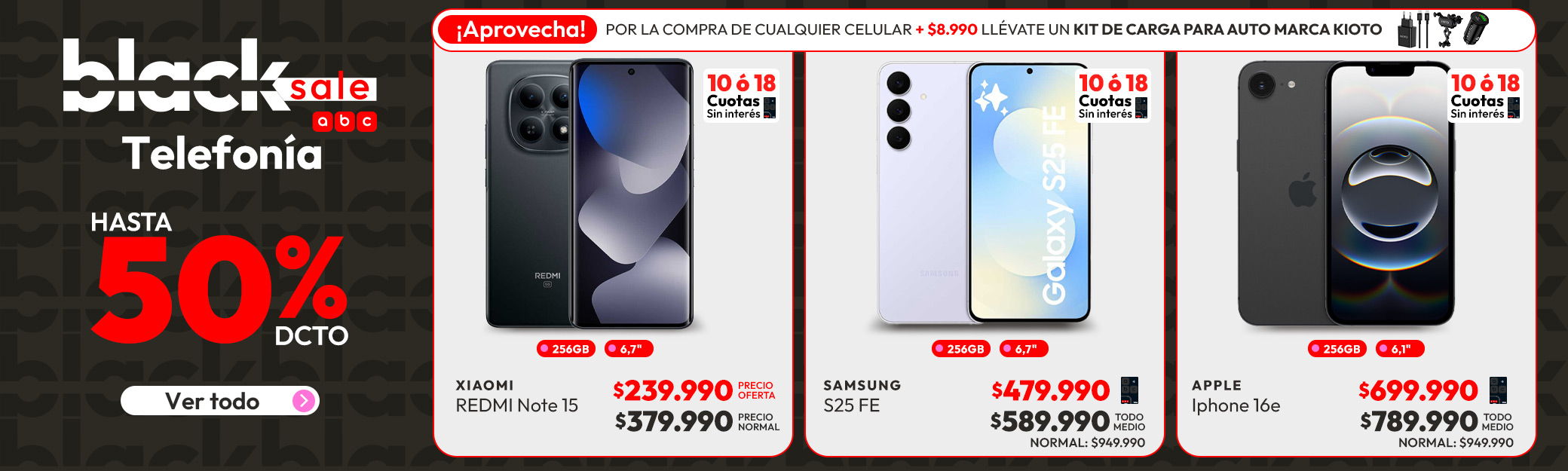 Telefonia Hasta 50% dcto