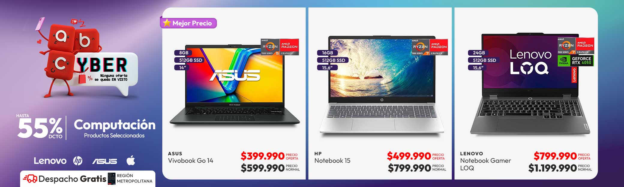 Computación hasta 55% descuento