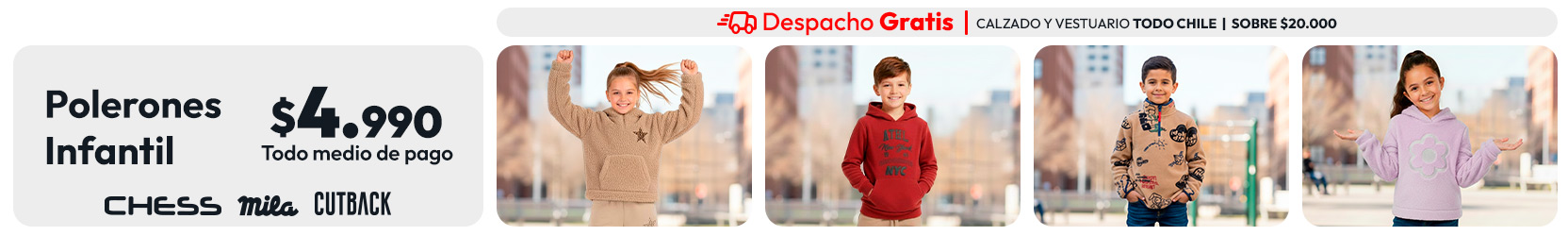 Polerones infantiles