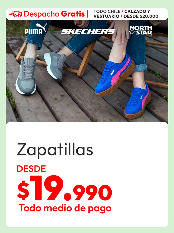 Zapatillas desde $19.990