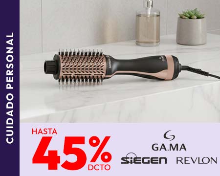 Cuidado personal hasta 45% dcto