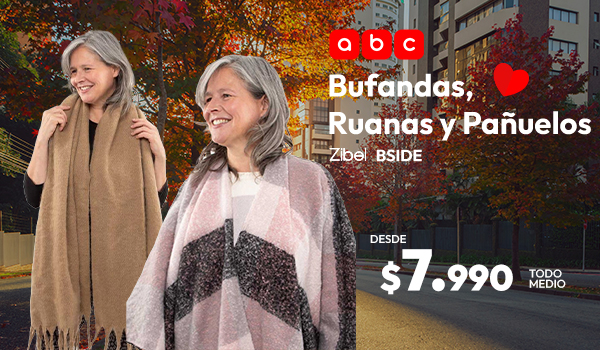 Bufandas, ruanas y Pañuelos desde $7.990