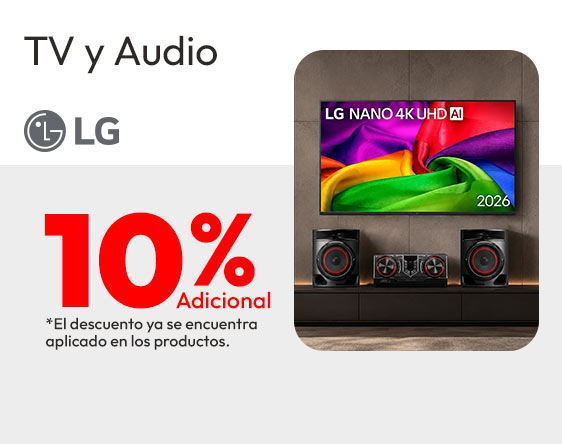 LG TV y Audio 10% de dcto