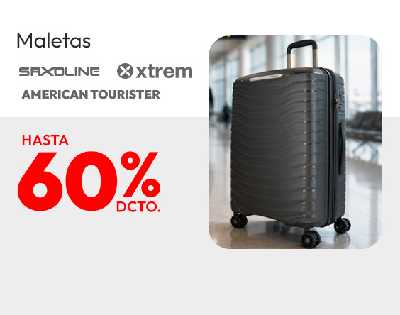 Maletas Hasta 60% de dcto