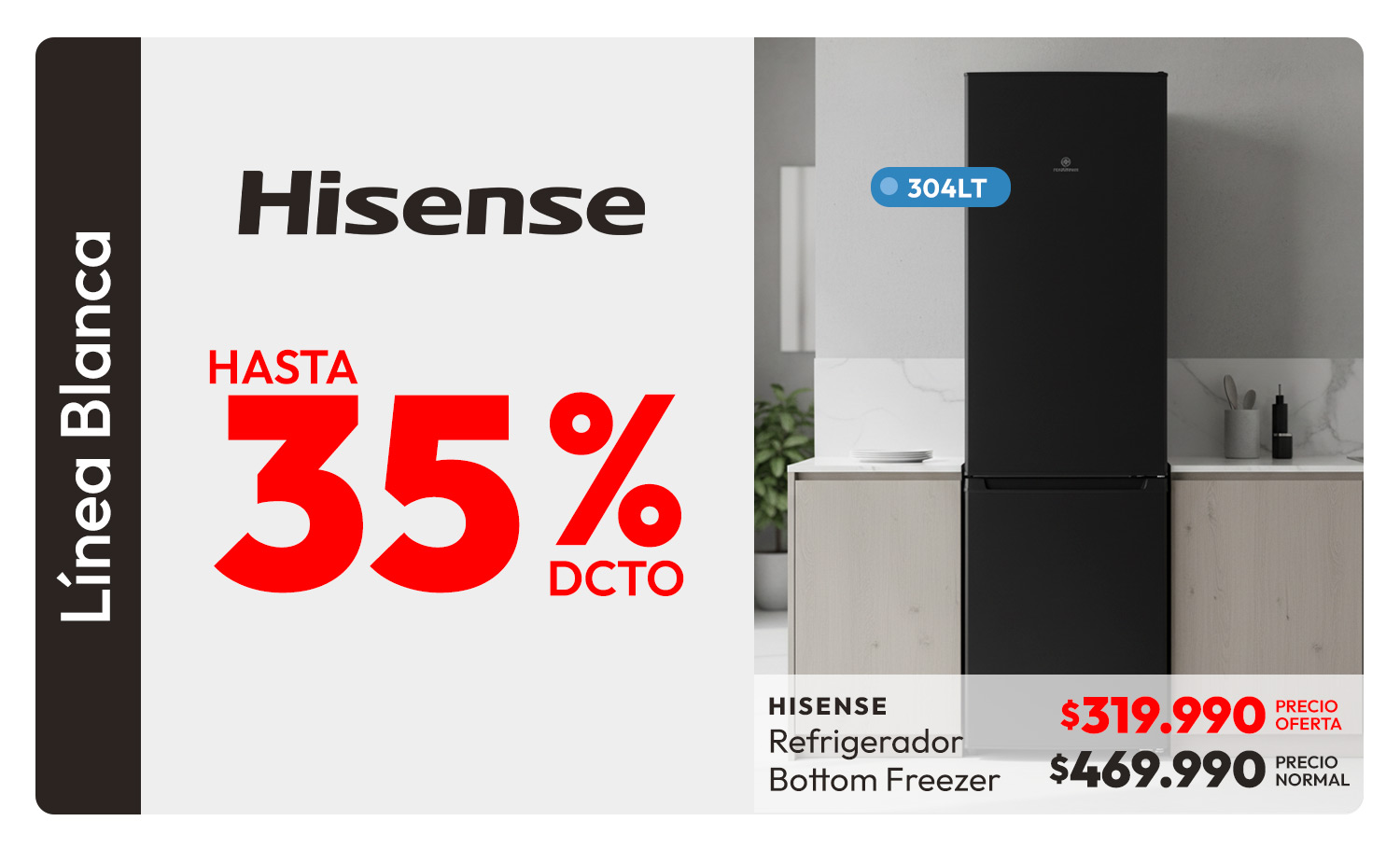 Hisense LB hasta 35% de dcto