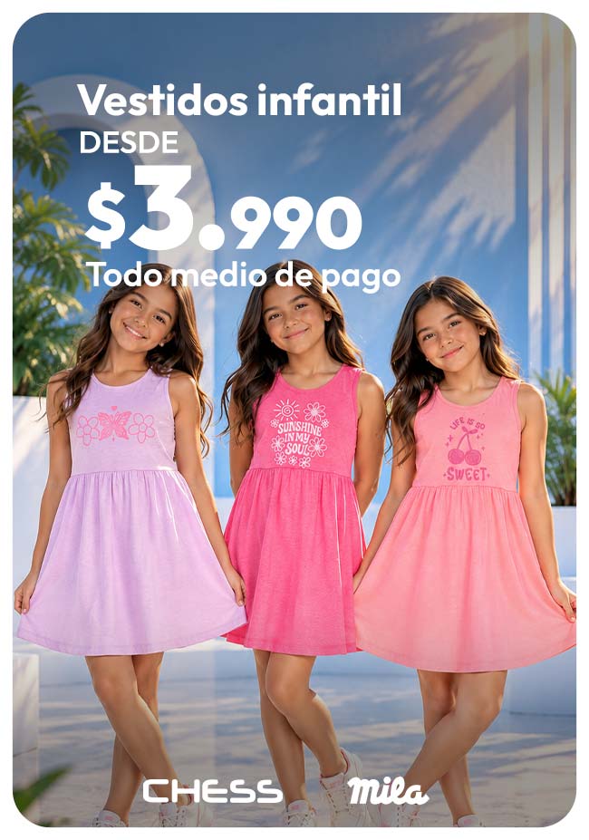 Vestidos desde $3.990