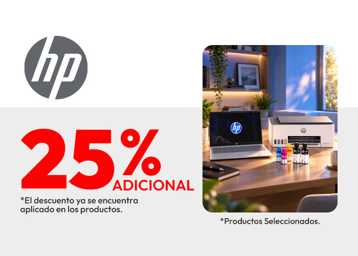 Hp 25% dcto adicional TMP