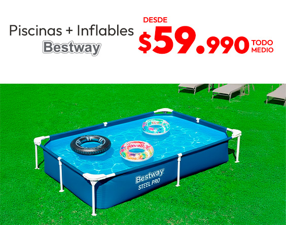 Piscinas y flotadores desde $59.990