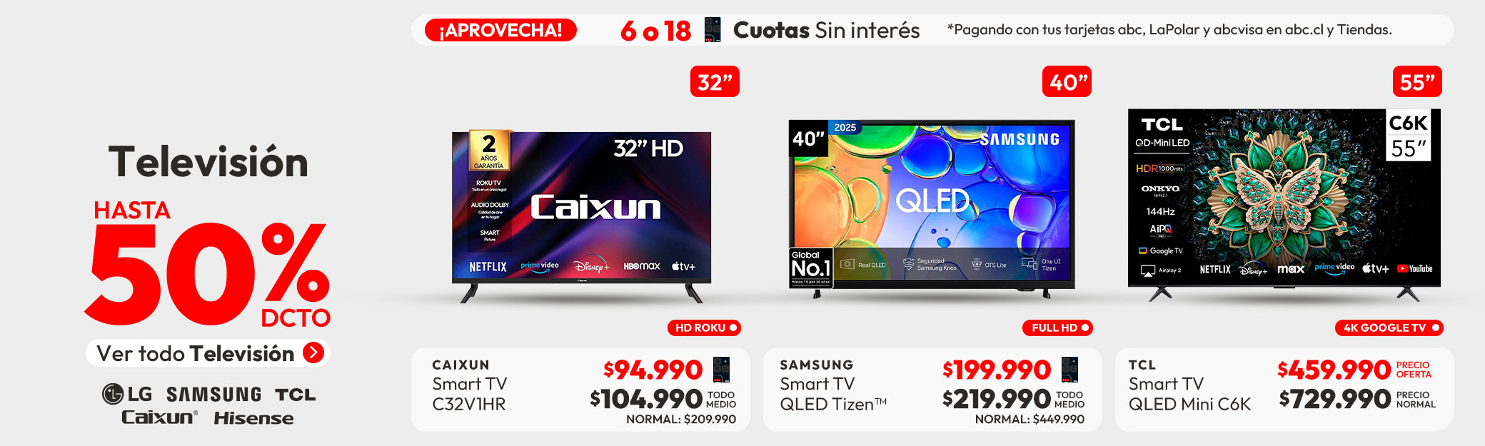 Televisores