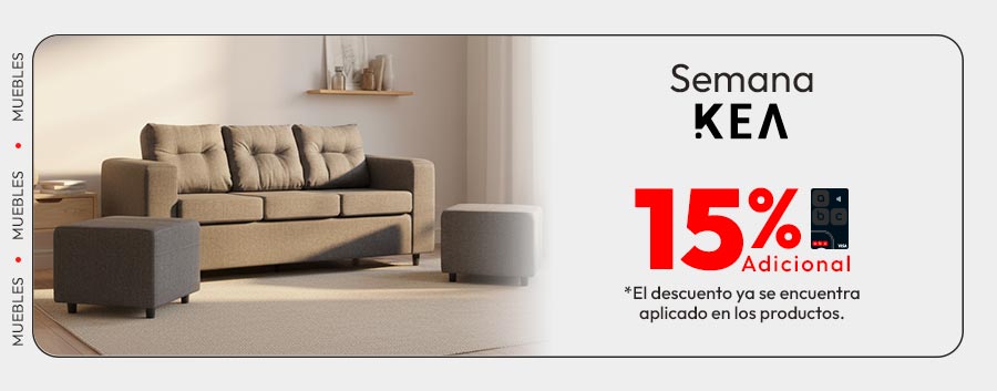 Semana Kea  sillones 15% adicional TLP