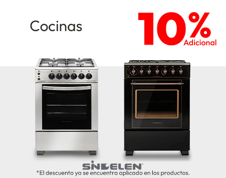 % adicional con tlp en cocinas, campanas y encimeras