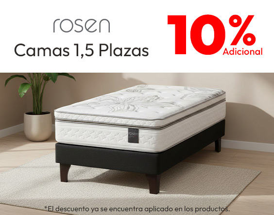 Camas 1,5 plazas Rosen 10% adicional
