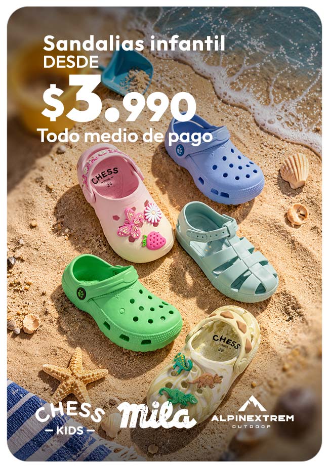 Sandalias Infantil desde $3.990