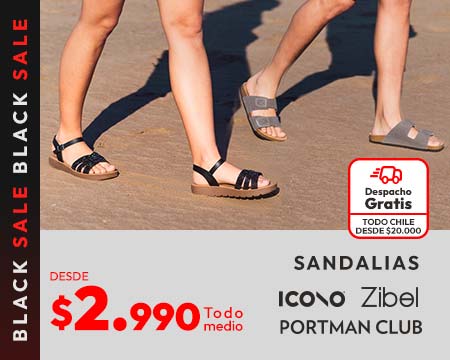 Sandalias despacho gratis sobre $20.000 vestuario y calzado todo chile