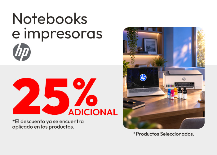Hp 25% dcto adicional TMP