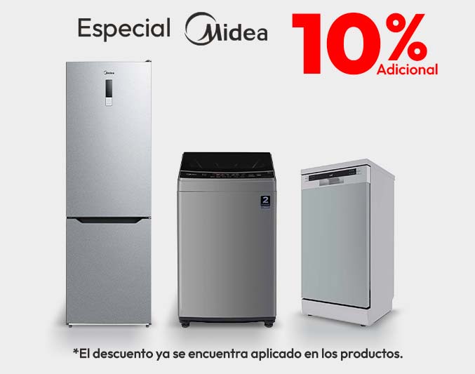 Especial Midea Línea Blanca.