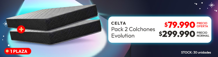 Celta Pack 2 Colchones Evolution 
