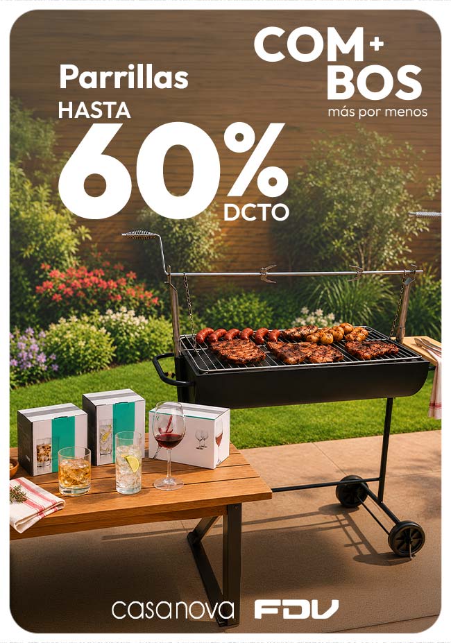 Parrillas Desde hasta 60% de dcto