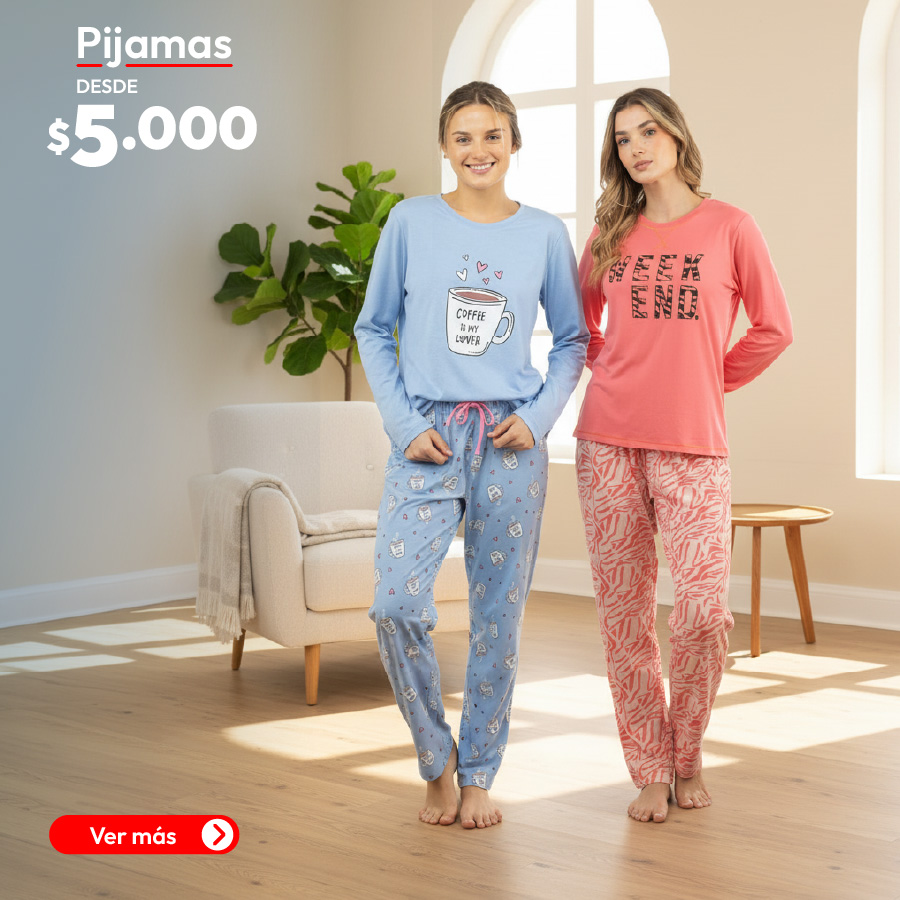 Pijamas desde $5000
