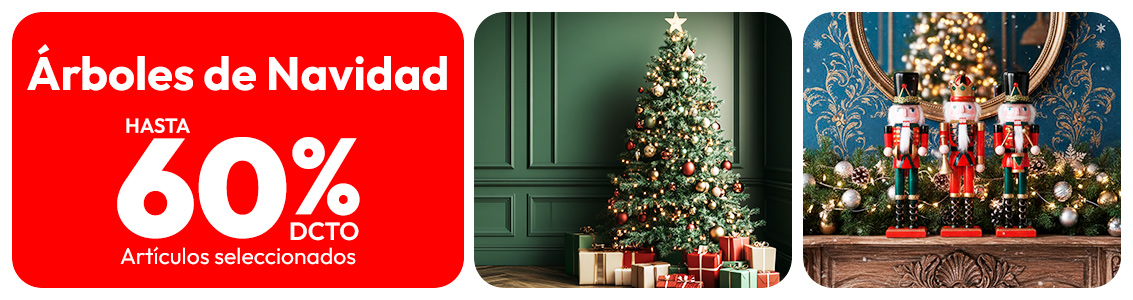 Pinos de Navidad hasta 60%