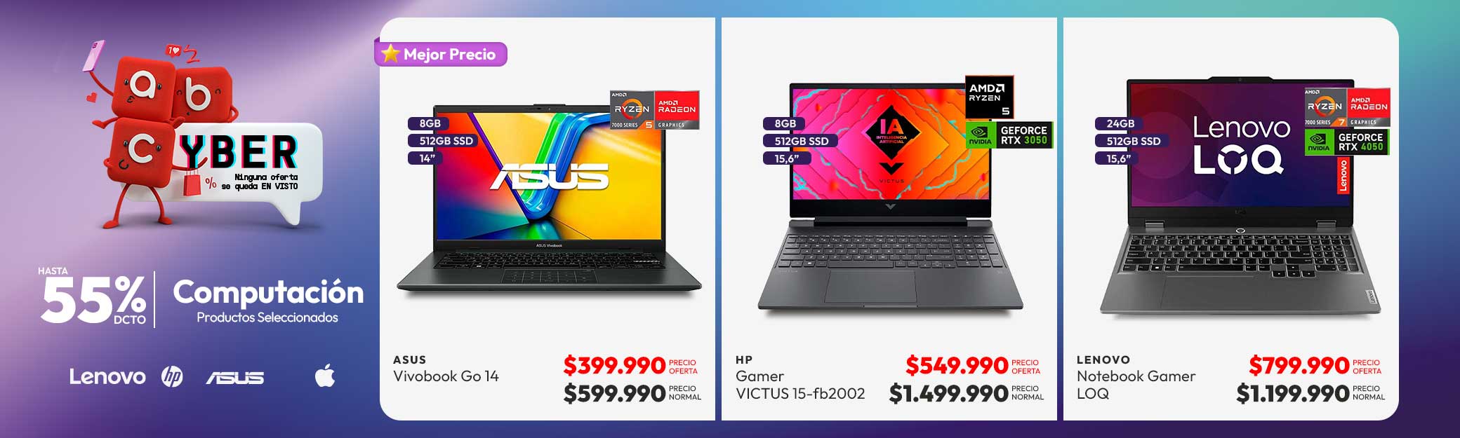 Computación hasta 55% descuento