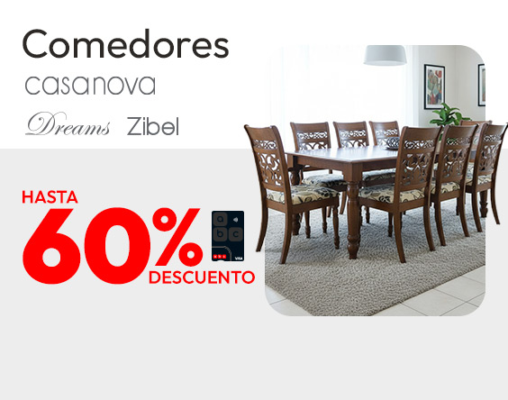 Comedor hasta 60% con ABCVISA