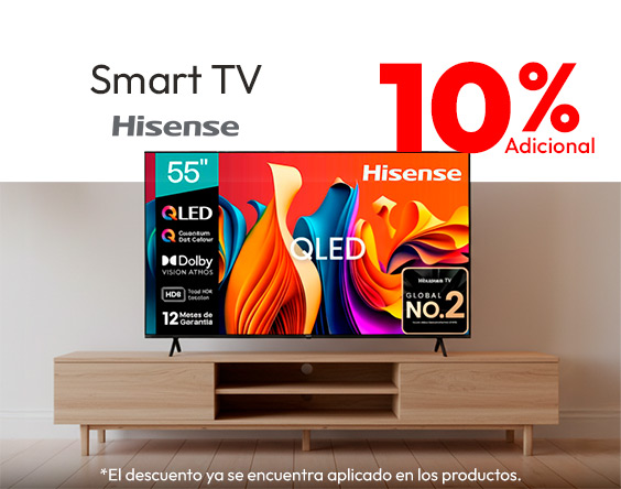 10% Adicional TV hisense TMP