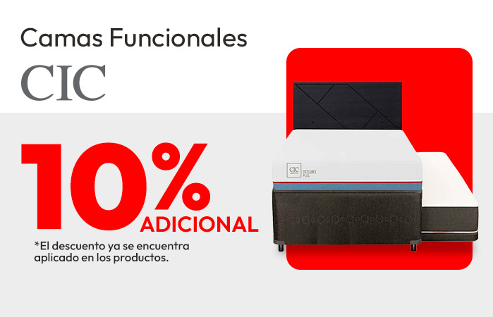 Camas Funcionales CIC 10% adicional