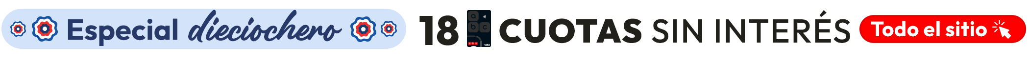 18 cuotas sin interés con tu abc visa