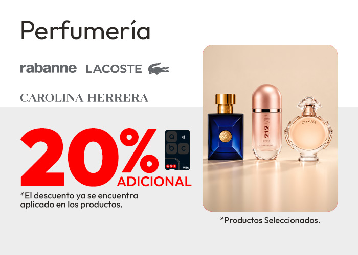 20% tlp perfumeria prod seleccionados