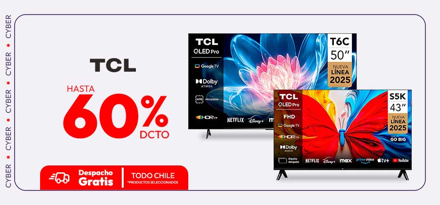 TCL hasta 60% dcto