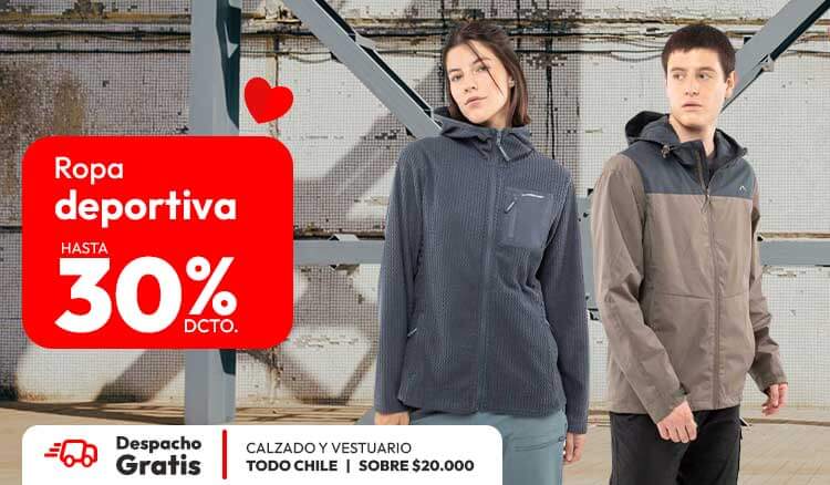 ropa deportiva hasta 30% descuento