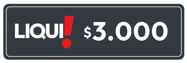 Liqui a $3.000