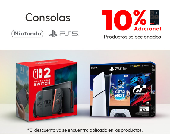 10% adicional TLP en consolas 