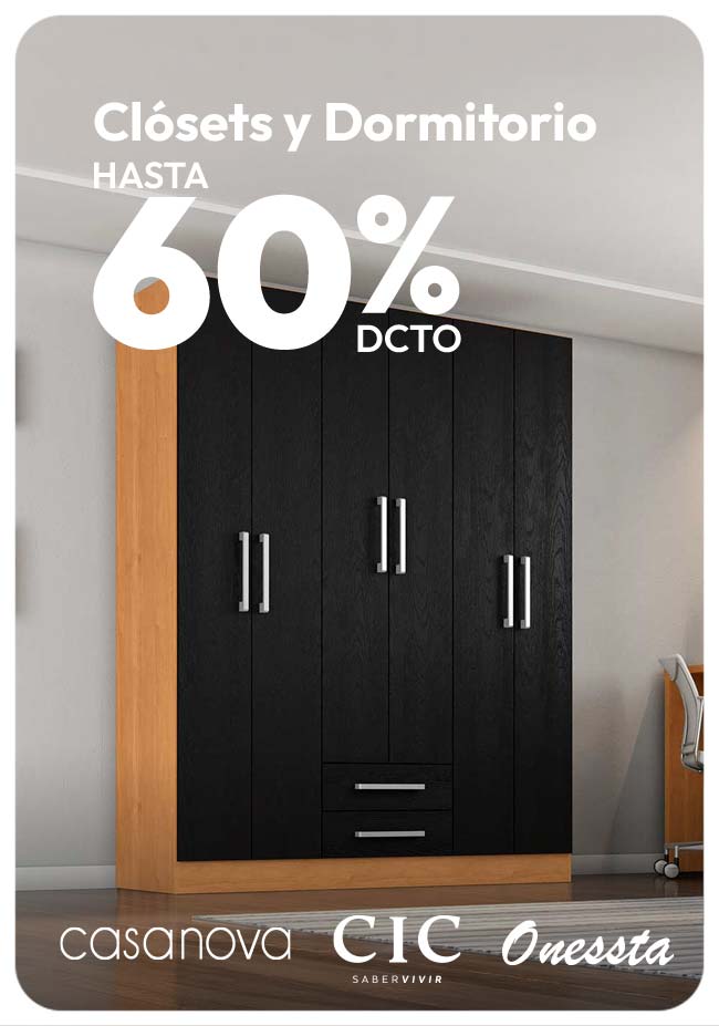 Muebles de Dormitorio hasta 70% de dcto