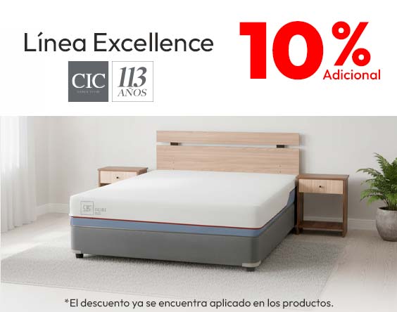 Línea CIC excellence 10% adicional