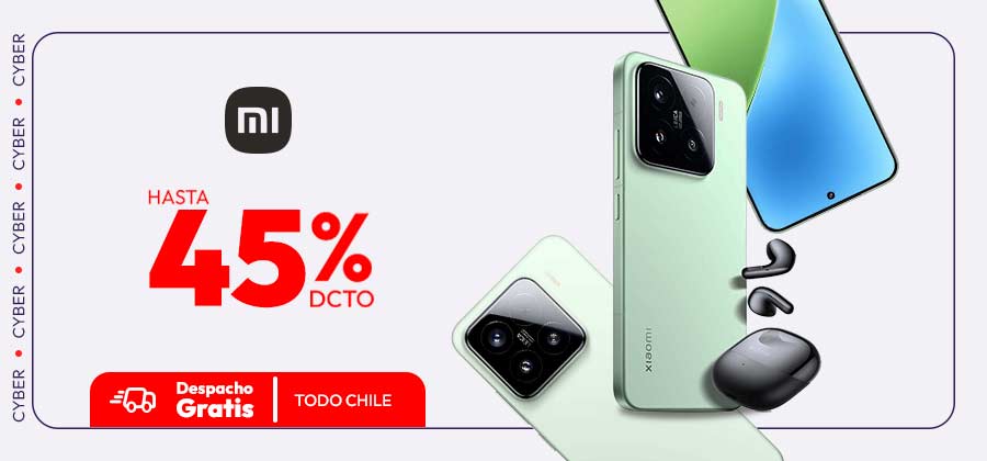 Xiaomi hasta 45%dcto 