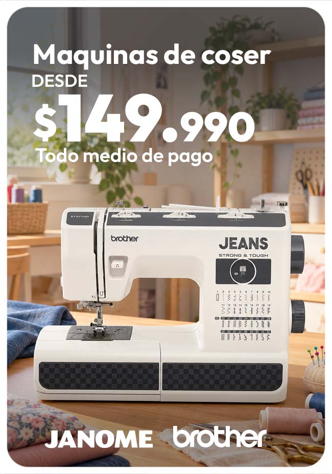 Maquinas de coser  desde $149.990