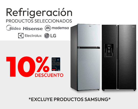 10% con tarjeta abcvisa en refrigeración