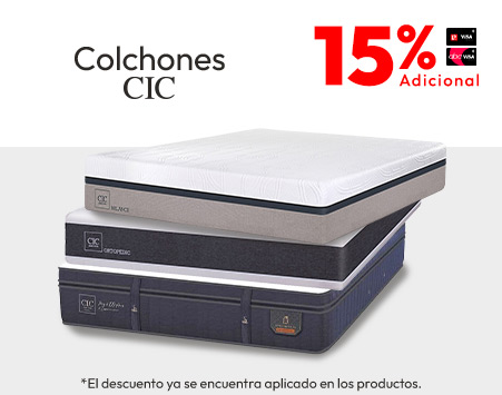 Colchones CIC 15% dcto adicional TLP