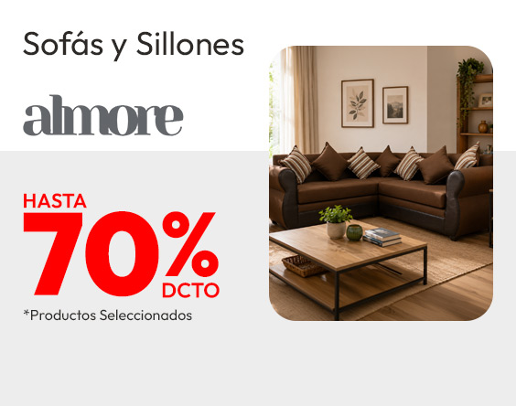 Sofás y Sillones Almore x% de dcto