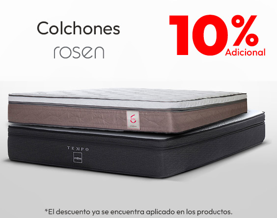 Rosen colchones 10% adicional TMP