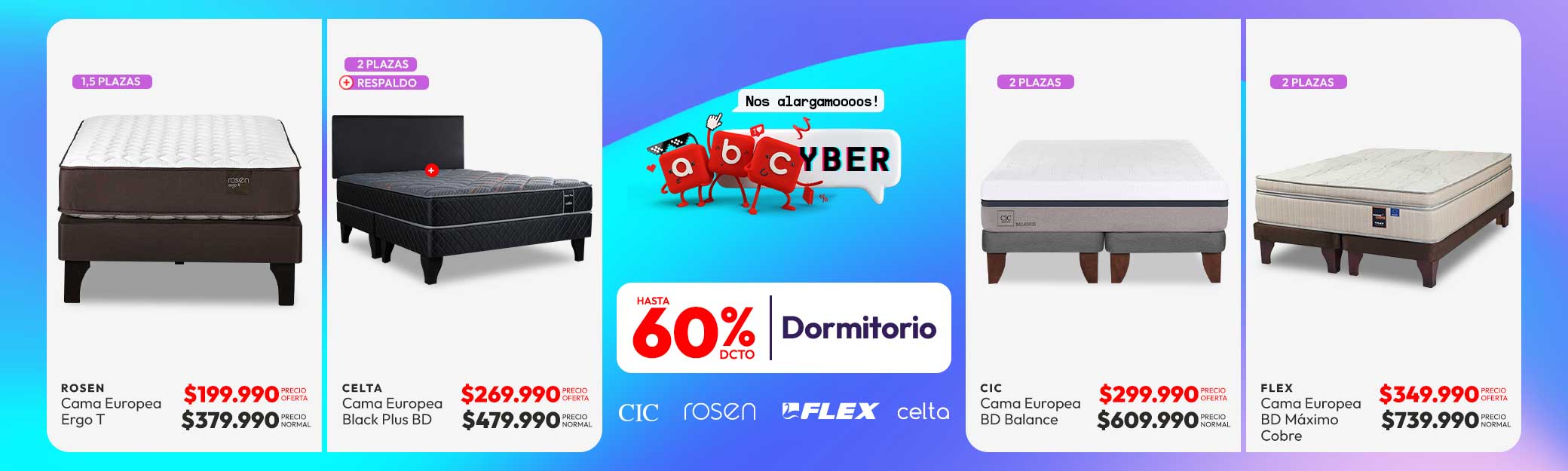 Dormitorio hasta 60% dcto