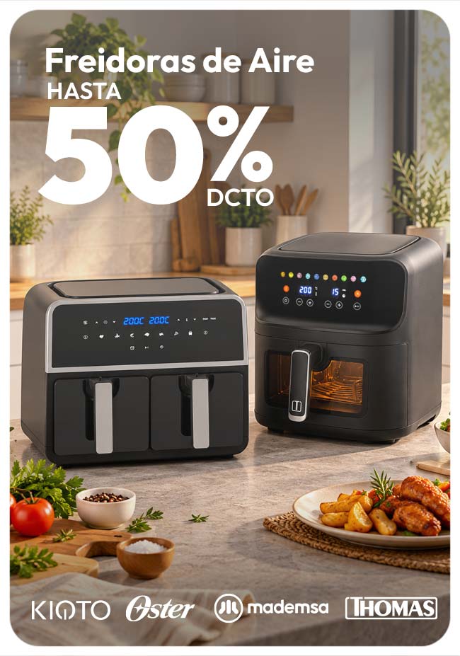 Freidoras de aire hasta 50% de dcto