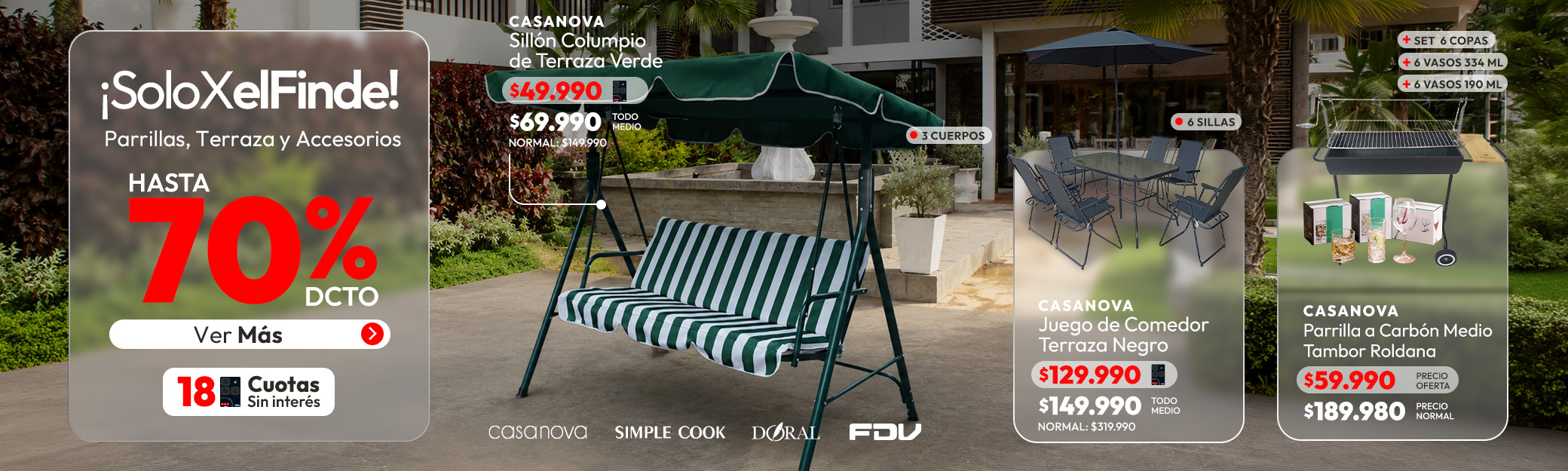 Muebles hasta 60% de dcto