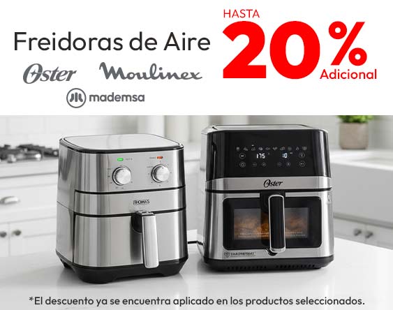 Freidoras de aire 10% dcto adicional