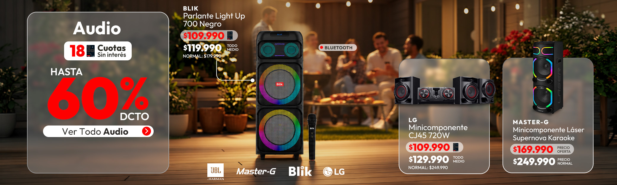 Audio hasta 60% de dcto
